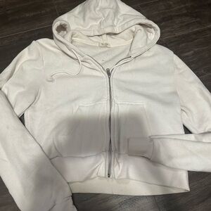 2 Brandy Melville cropped zip ups